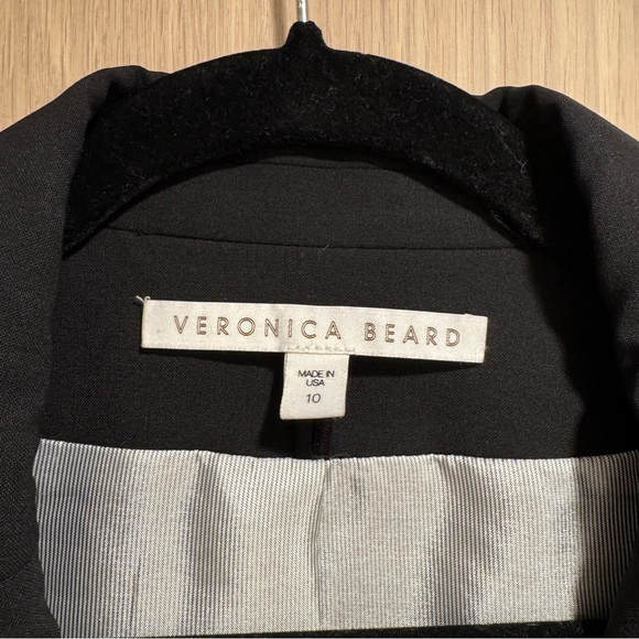 Veronica Beard Black and Green Dickey Blazer Jacket - Size 10 - Picture 13 of 16